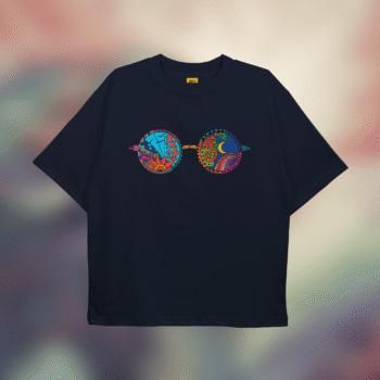 Drop Shoulder T-Shirt (Hippie Art)
