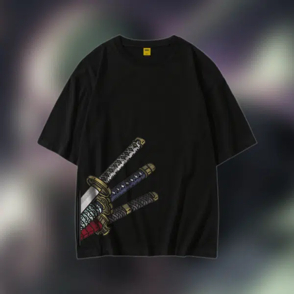 Drop Shoulder T-Shirt (Zoro 03 Sword 02)