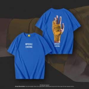 Drop Shoulder T Shirt (Impossible is Nothing)