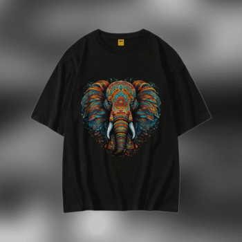 Drop Shoulder T-Shirt (Elephant)