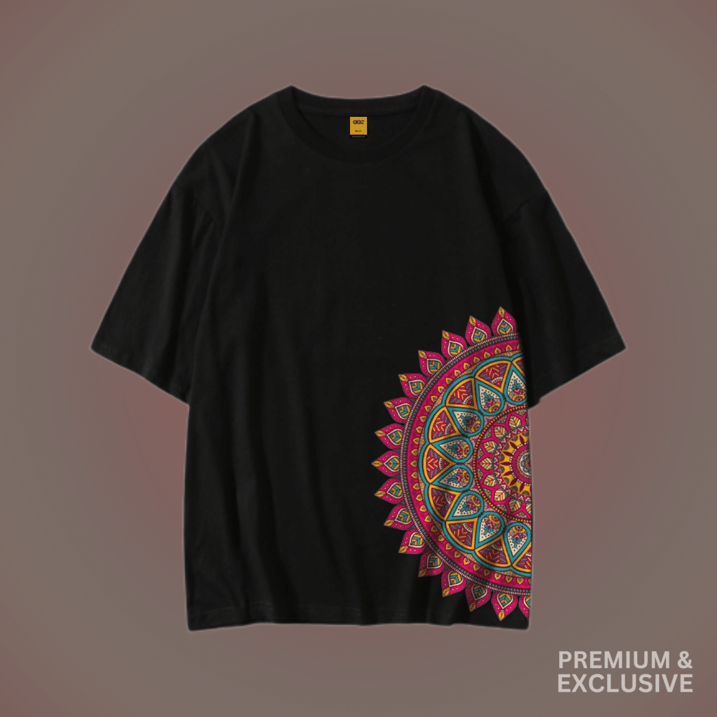 Premium Drop Shoulder T-Shirt (Mandala 02)