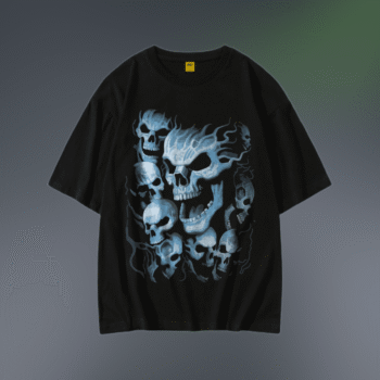 Drop Shoulder T-Shirt (Skull 02)