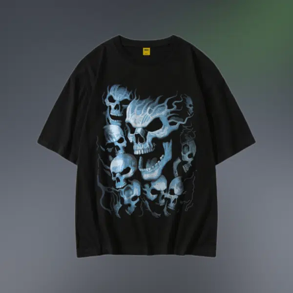 Drop Shoulder T-Shirt (Skull 02)