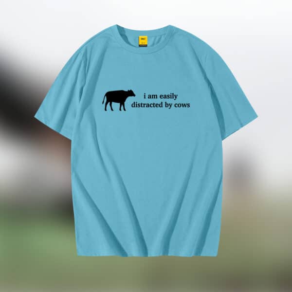 Drop Shoulder T-Shirt (Cow 02)