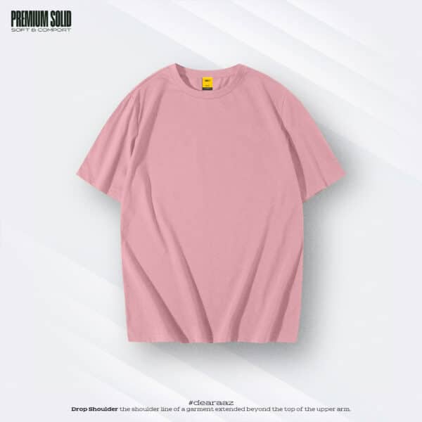 Basic Drop Shoulder T-Shirt (Pink)