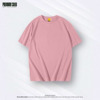 Basic Drop Shoulder T-Shirt (Pink)