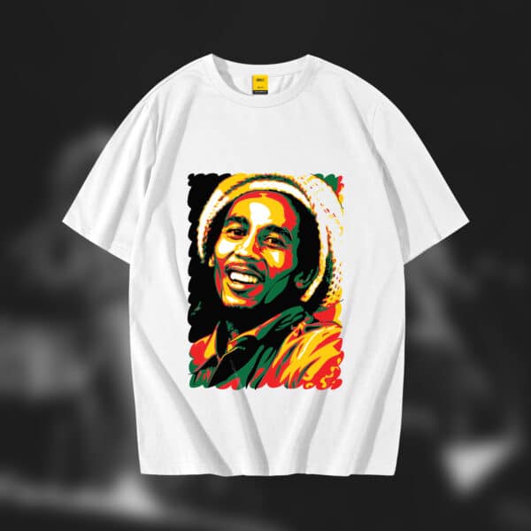 Drop Shoulder T-Shirt (Bob Marley 03)