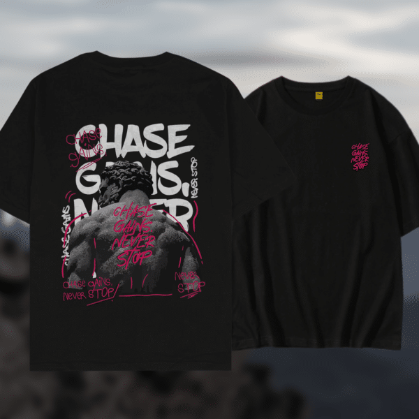 Drop Shoulder T Shirt (Never Stop)