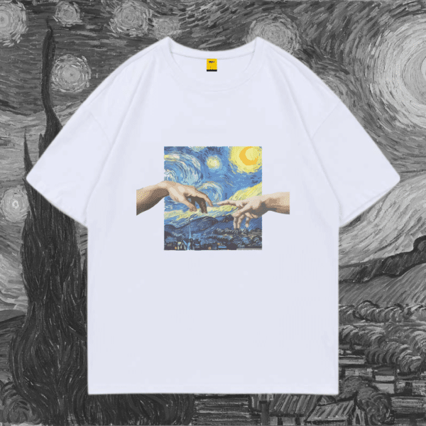 Drop Shoulder T-Shirt (Starry Night 02)