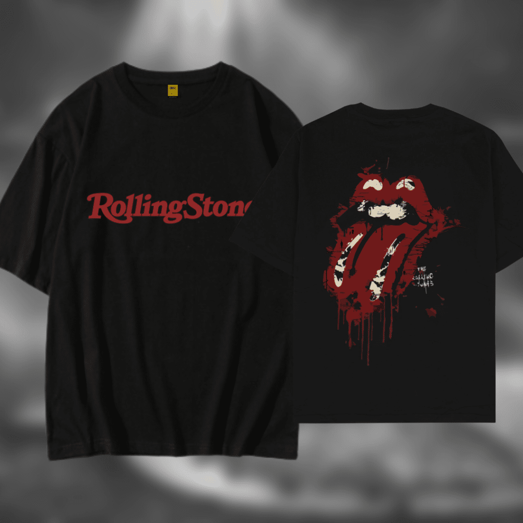 Drop Shoulder T Shirt (Rolling stone)
