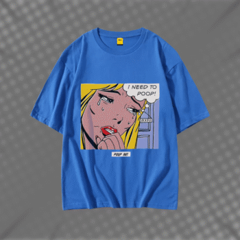 Drop Shoulder T-Shirt (Poop)