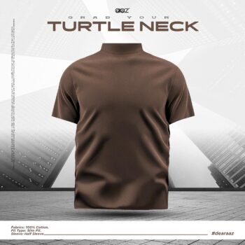 Half Sleeve Turtle Neck (Brown)