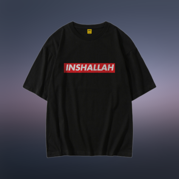 Drop Shoulder T-Shirt (InshaaAllah)