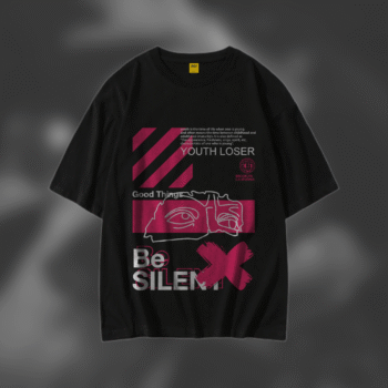 Drop Shoulder T-Shirt (Be Silent)