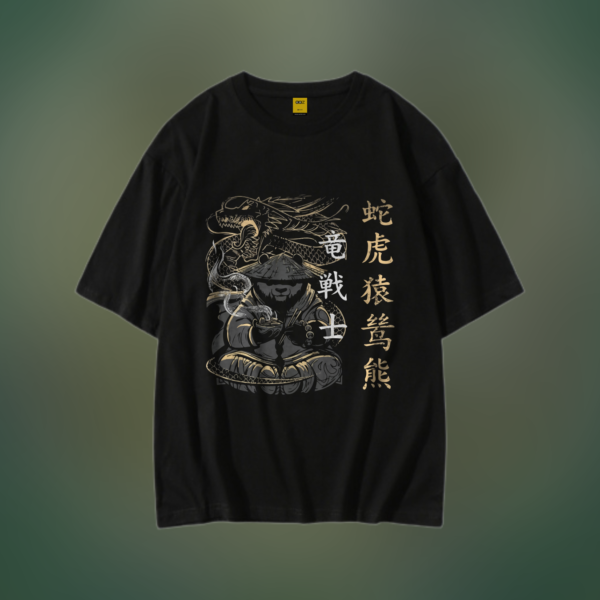 Drop Shoulder T-Shirt (Dragon Warrior)