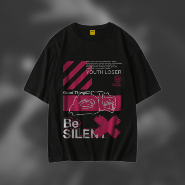 Drop Shoulder T-Shirt (Be Silent)