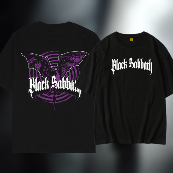 Drop Shoulder T Shirt ( Black Sabbath 04)