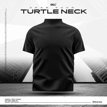 Half Sleeve Turtle Neck (Black)