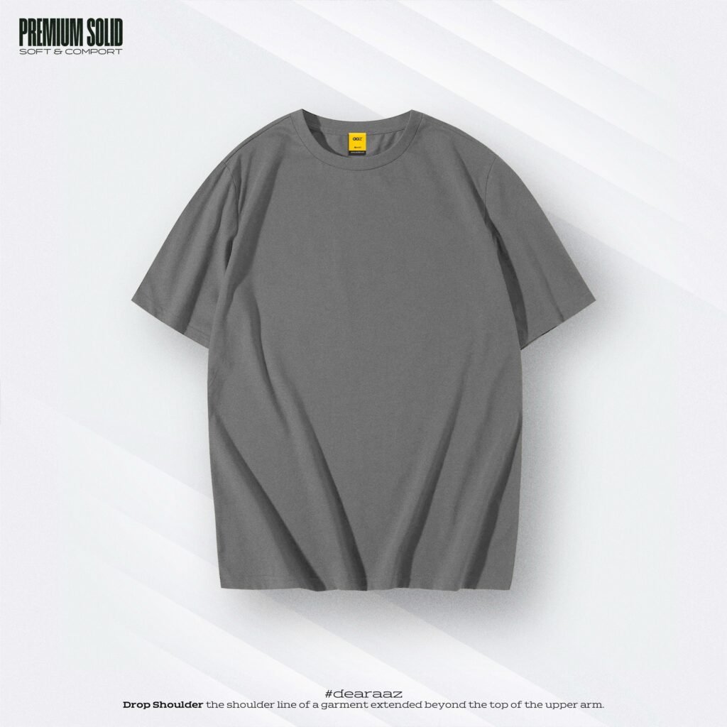 Basic Drop Shoulder T-Shirt (Gray)