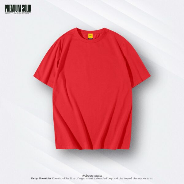 Basic Drop Shoulder T-Shirt (Red)