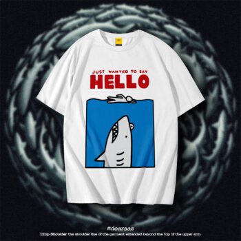 Drop Shoulder T-Shirt (Hello)