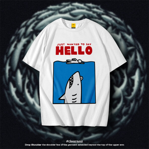 Drop Shoulder T-Shirt (Hello)