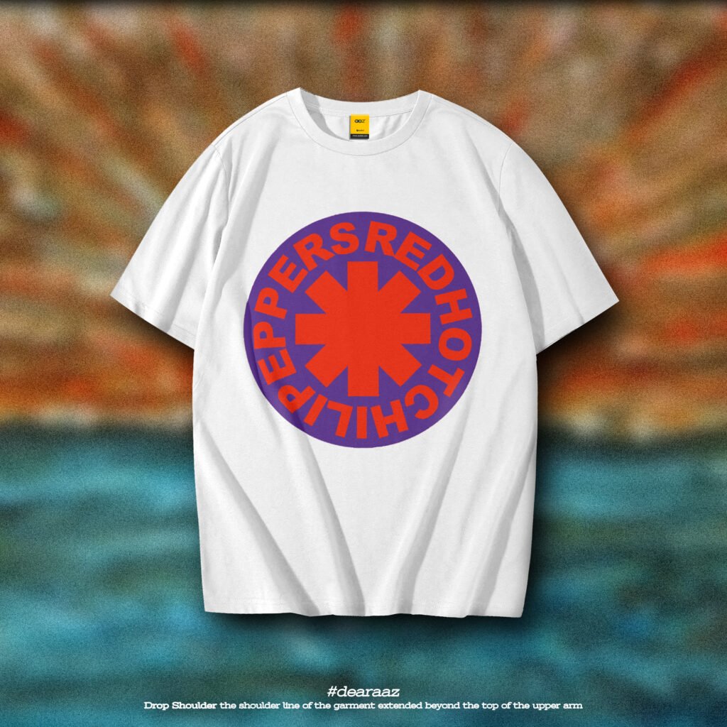 Drop Shoulder T-Shirt (Red Hot Chilli Peppers)