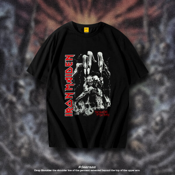 Drop Shoulder T-Shirt (Iron maiden 04)