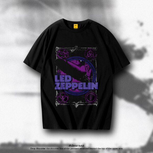 Drop Shoulder T-Shirt ( Led Zeppelin 04)