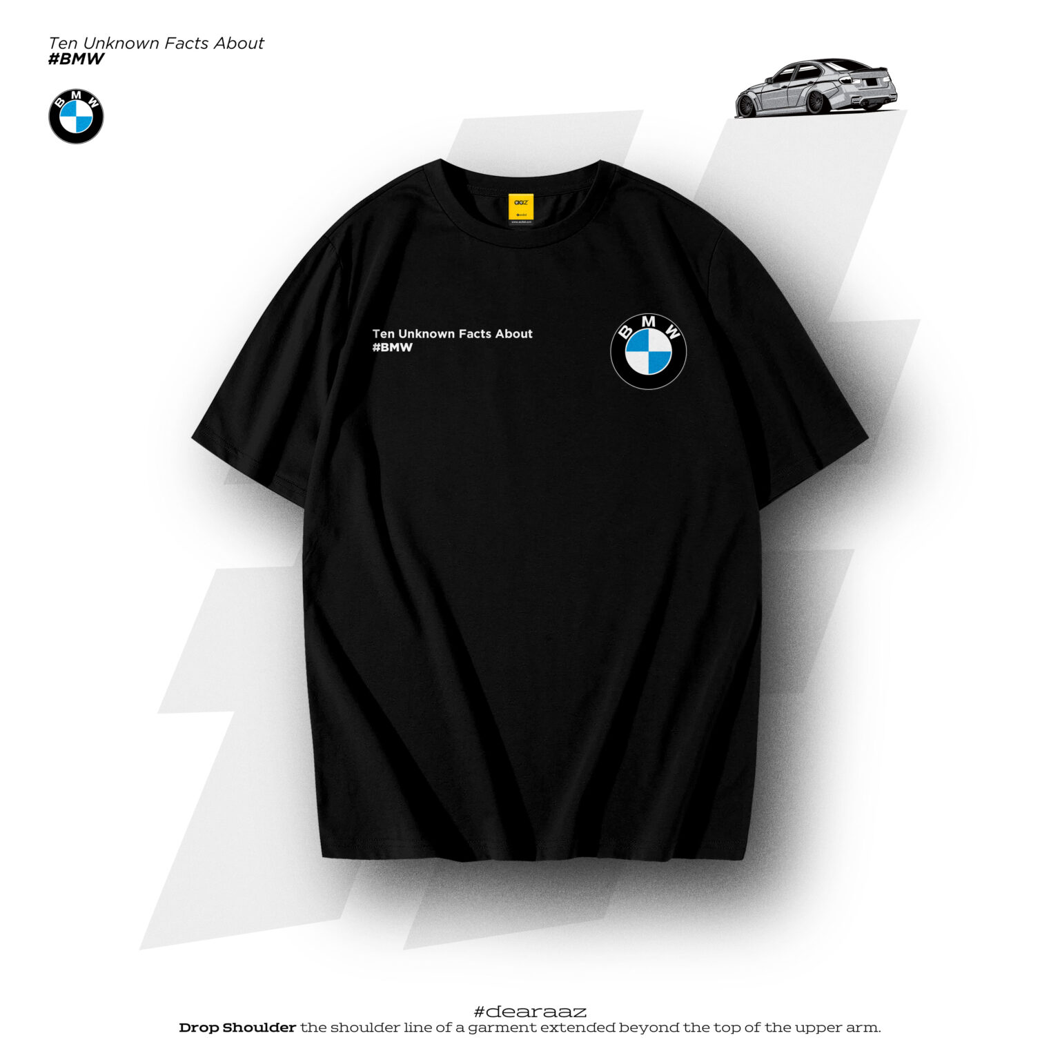 Drop shoulder t shirt bmw aaz