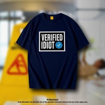 Drop Shoulder T-Shirt (Idiot)