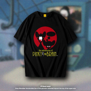 Drop Shoulder T-Shirt (The Adventure of Pinky & Brain)