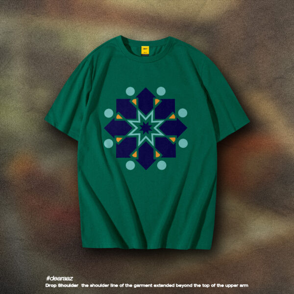 Drop Shoulder Islamic T-Shirt (Islamic Ornament 02)