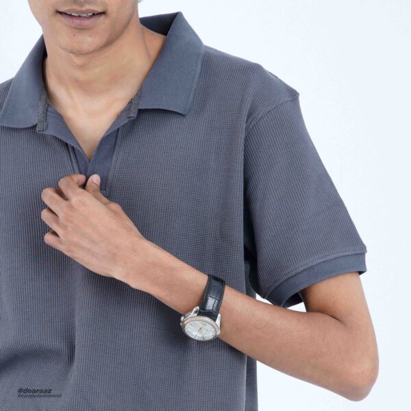 Premium Buttonless Polo (Gray) - Image 4
