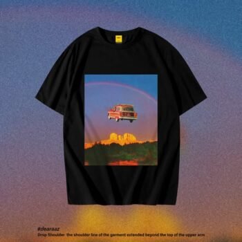 Drop Shoulder T-Shirt (Flying Car)