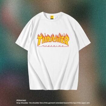 Drop Shoulder T-Shirt (Thrasher Magazine)