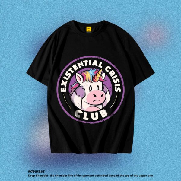 Drop Shoulder T-Shirt (Existential Crisis Club)