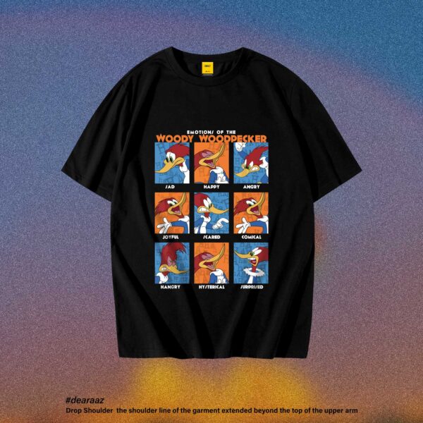 Drop Shoulder T-Shirt (Woody Woodpecker)