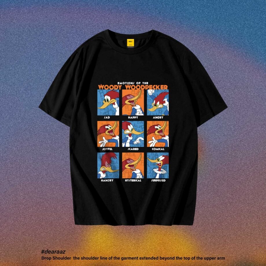 Drop Shoulder T-Shirt (Woody Woodpecker)
