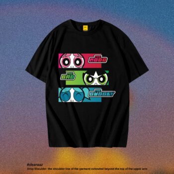 Drop Shoulder T-Shirt (The Powerpuff Girls)