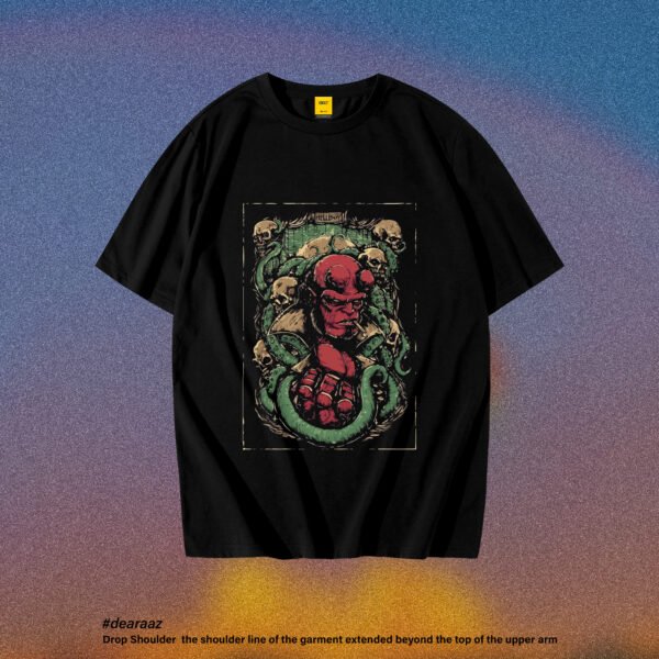Drop Shoulder T-Shirt (Hellboy)