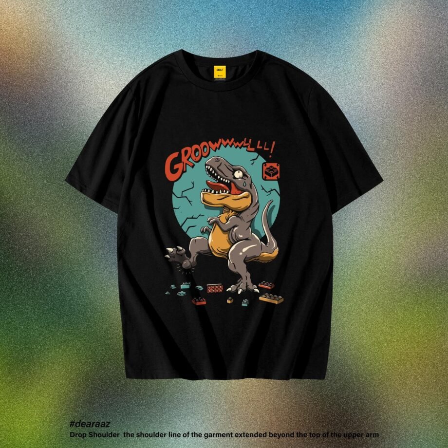 Drop Shoulder T-Shirt (Wrong Dino Stomp)