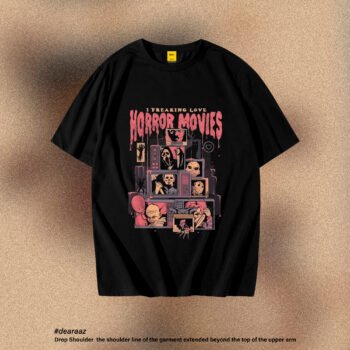 Drop Shoulder T-Shirt (Horror Movie)