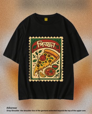 Banglar Khadok T Shirt: Pizza 02 - Premium Quality - AAZ Bangladesh