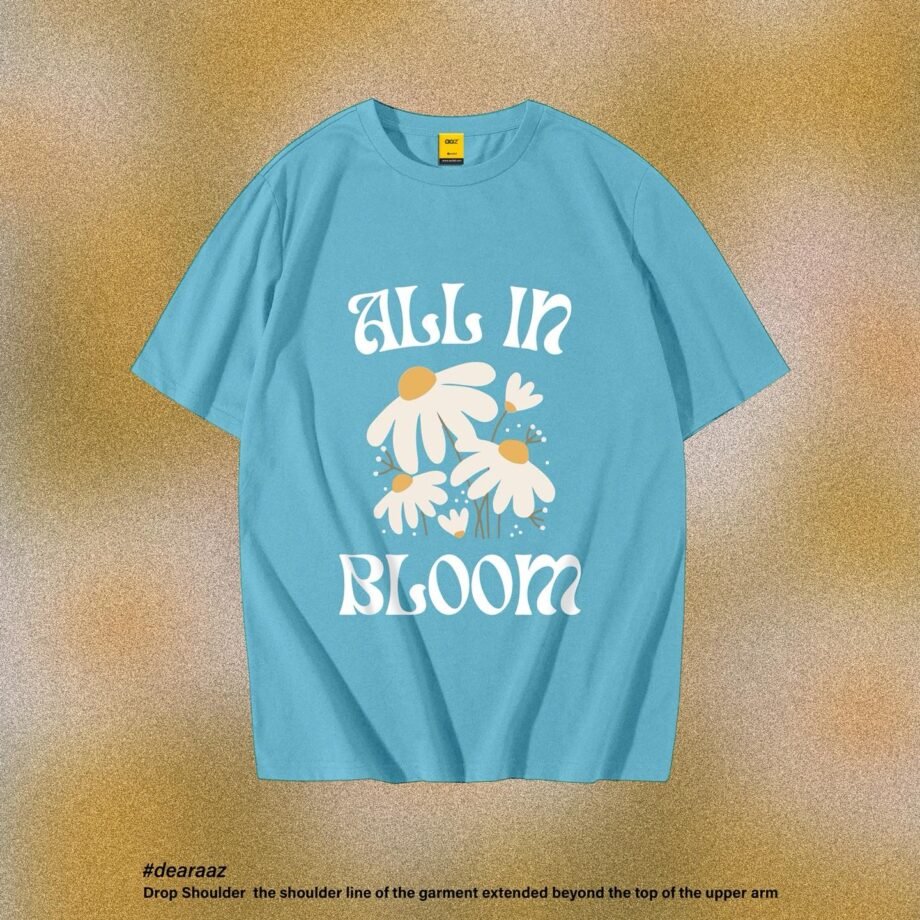 Drop Shoulder T-Shirt (All in Bloom)