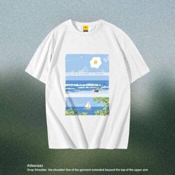 Drop Shoulder T-Shirt (The Sky 03)