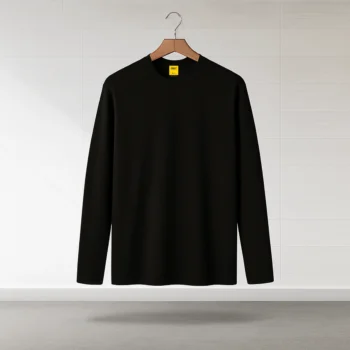 Basic Long Sleeve T-Shirt – Black