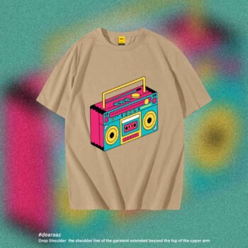 Drop Shoulder T-Shirt (Cassette Player)