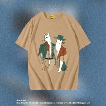 Drop Shoulder T-Shirt (Catman)