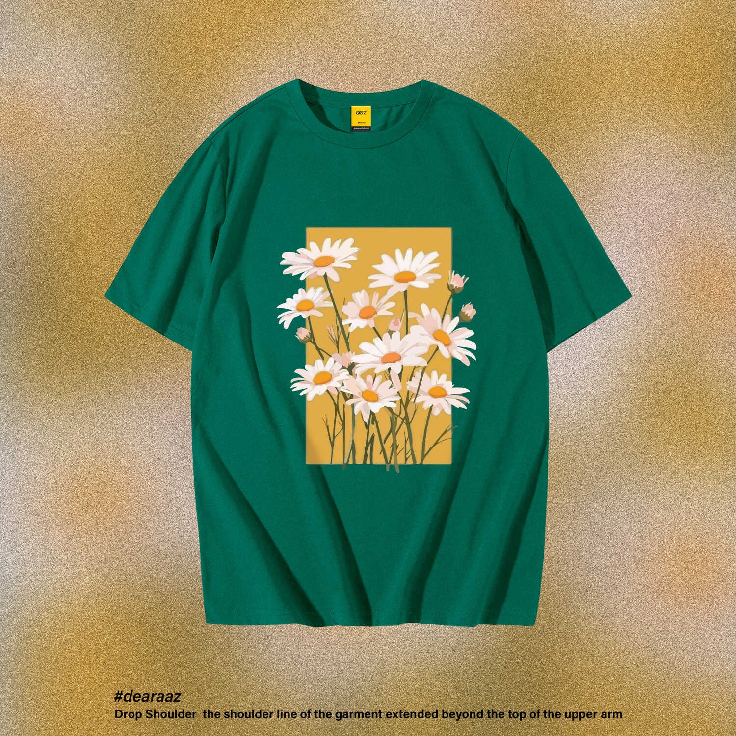 Drop Shoulder T-Shirt (Flower 04)